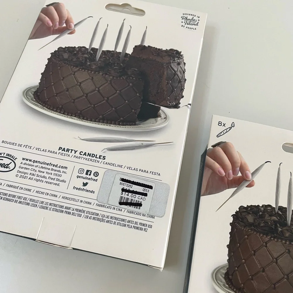 Set of 2 NWT Urban Outfitters Lit Party Candles